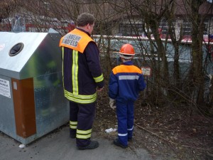 ...beim auffinden der Unterflurhydranten....